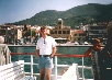 On the ferry approaching Samos Town